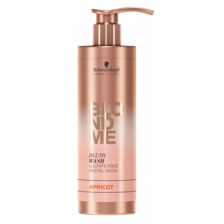  Schwarzkopf Blondme Blush Wash Apricot Оттеночный шампунь для осветленных волос "Абрикос" 250 мл.. Доставка в Астрахань