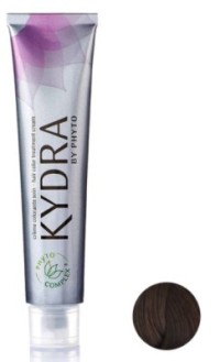 Kydra Creme 6/77 Intense Dark Chestnut Blonde, стойкая крем-краска для волос интенсивный темно-каштановый блонд, 60 мл.